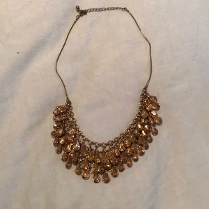 Gold statement necklace